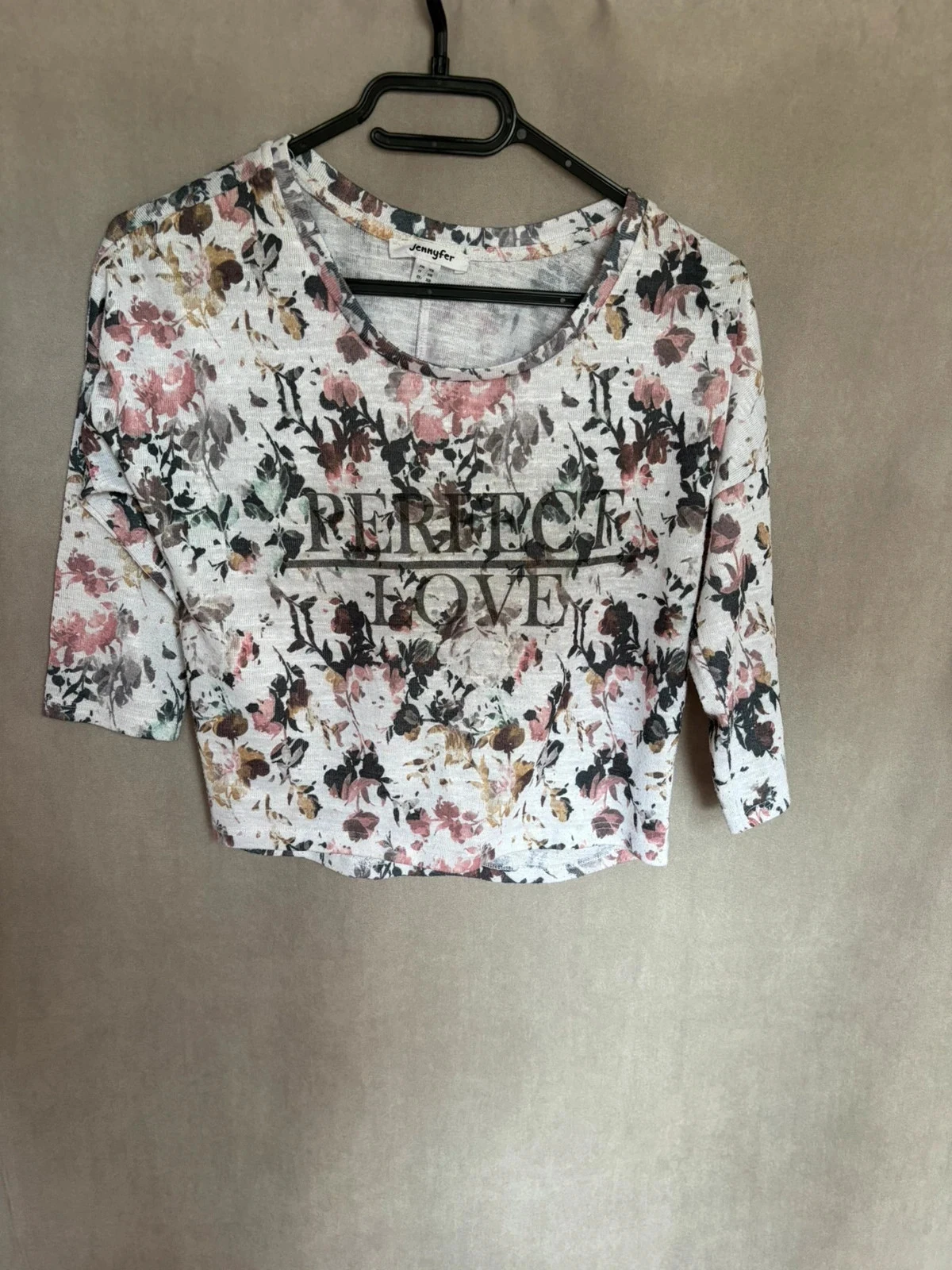 Haut court fleuri taille XS